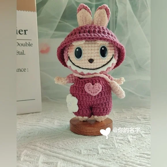Crochet Labubu Doll-Unique Stuffed Toy-Cute Delicate Crochet Doll-Gift for Kids - Picture 7 of 10
